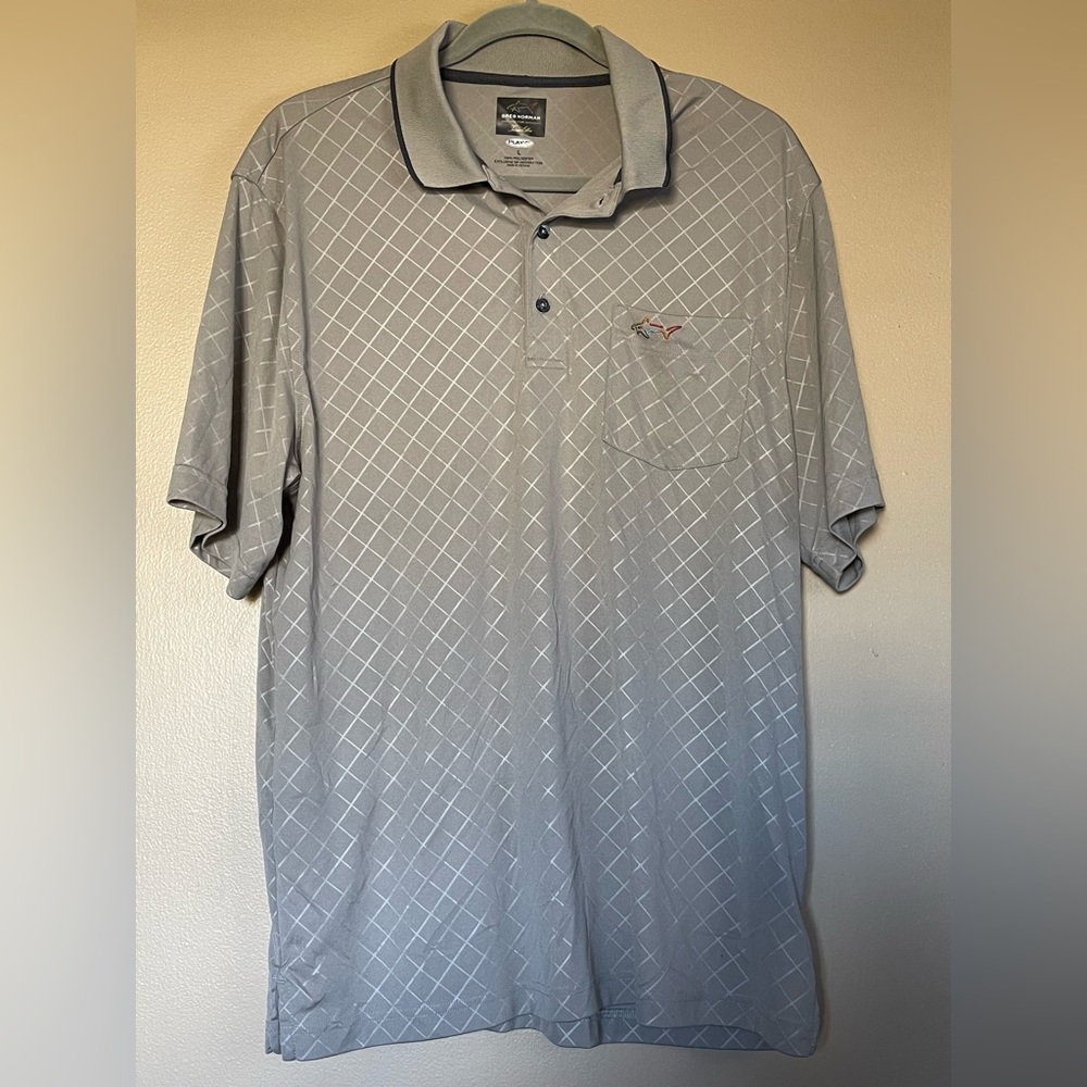 Large gray Greg Norman polo